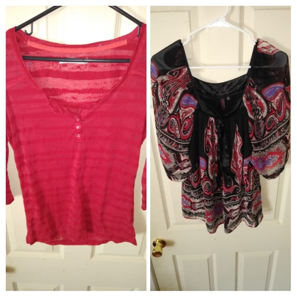 NOTIONS (M) & MAURUCES (L) blouses